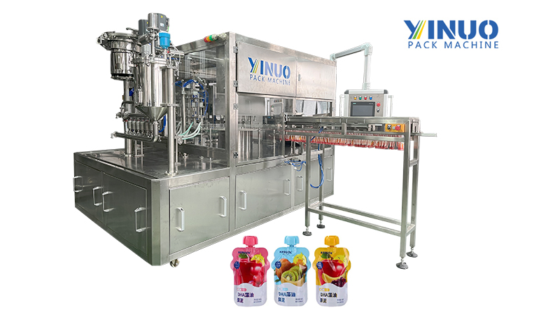 Automatically Soybean Spout Pouch Filling and Capping Machine
