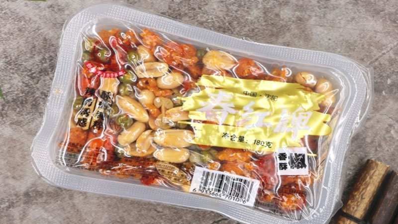 Snack food peanut tray vacuum packing machine