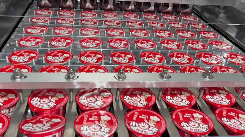 10000pcs/hour High-Speed Instant Noodle Pasta Ramen Paper Cup Sealing Machine