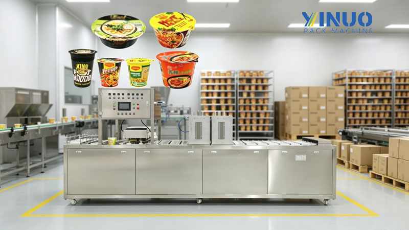Highly Electrical Instant Noodle Cup Ramen Bowl Sealing Machine